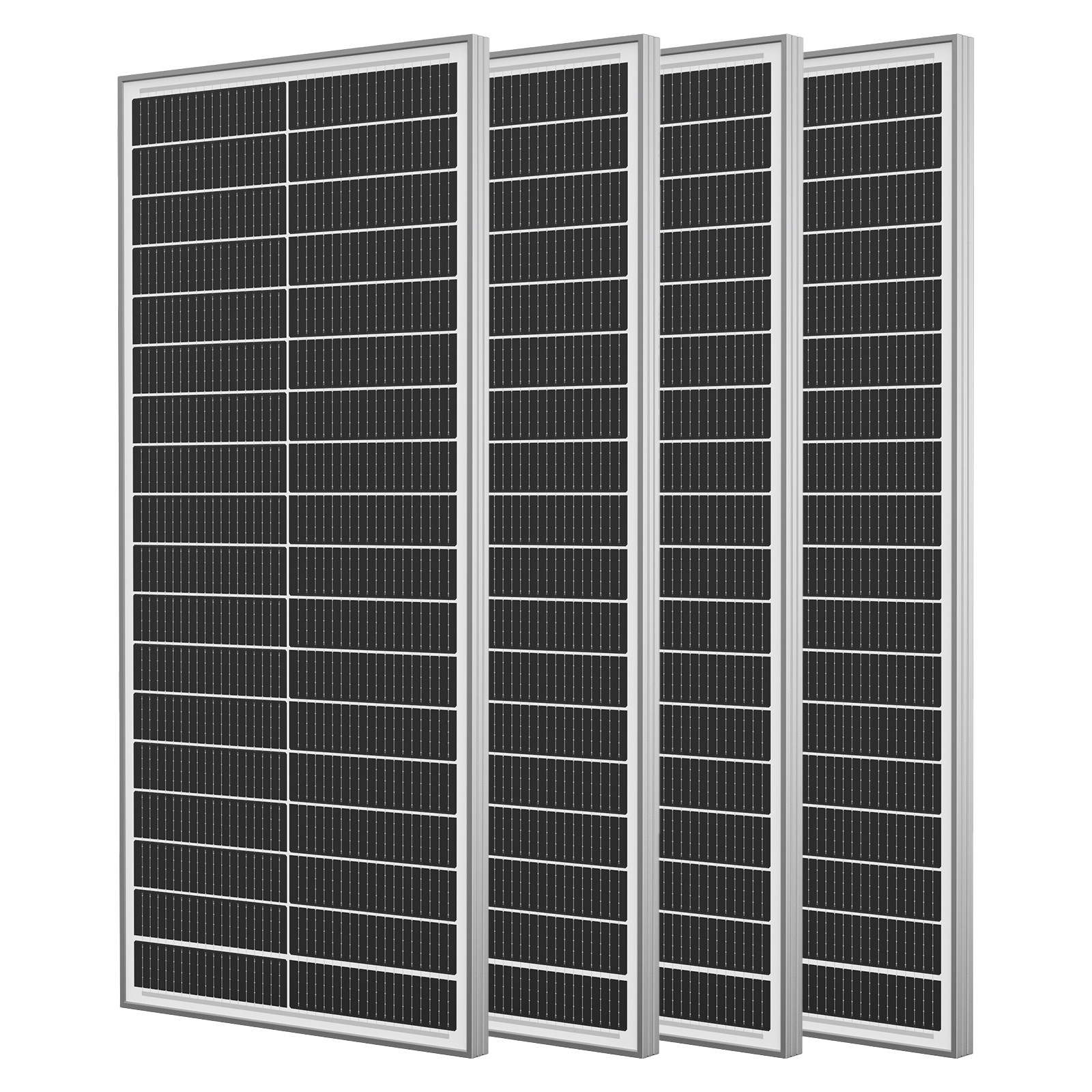 4*100W white solar panel, 18BB , 25.5% efficient photovoltaic module