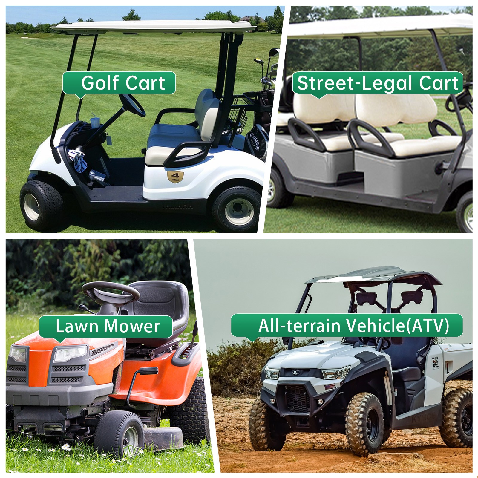 36V 105Ah Golf Cart LiFePO4 Lithium Battery 200A BMS +Monitor+Bluetooth+ Charger