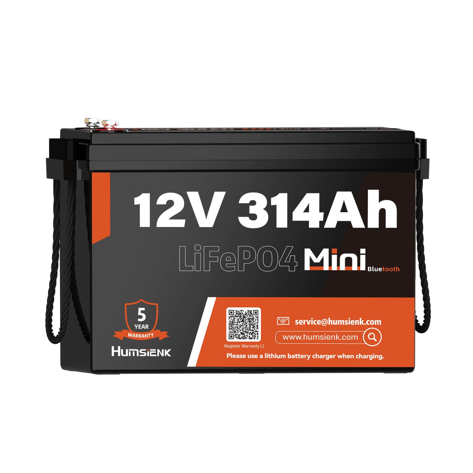 Bluetooth 12V 314Ah LiFePO4 Lithium Battery 200A BMS Deep Cycles Off-Grid