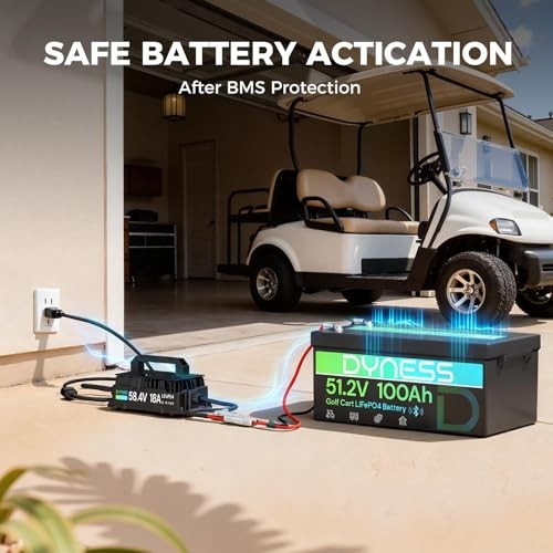 48V 18A Golf Cart Battery Charger, 58.4V 18Amp Fast Charger for 48V 48V18A