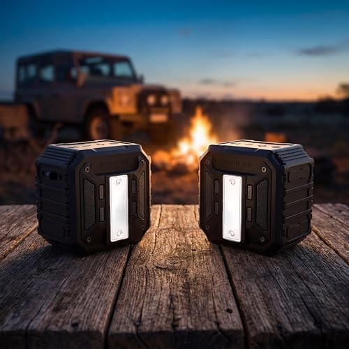 Golf Cart Speaker with Carrying Case, 15W Loud Stereo Sound Magnetic 1-Pack