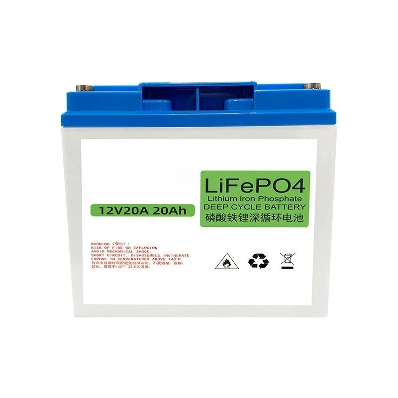 12V 20Ah LiFePO4 Deep Cycle Solar Battery Energy Storage Battery for RV Off-Grid