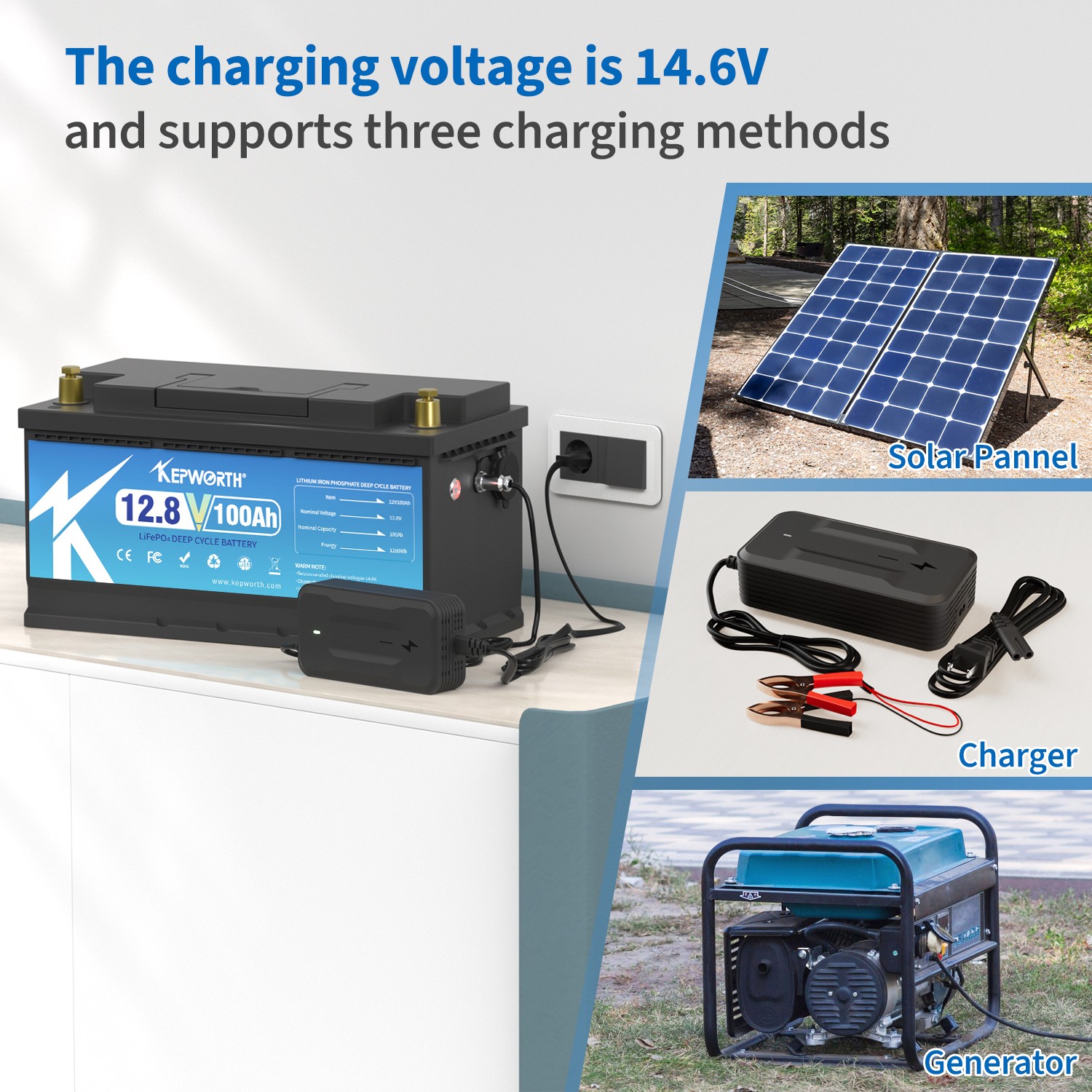 12Volt 100AH LiFePO4 Lithium Battery BMS 15000 Cycle Solar Marine Boat Yacht RV