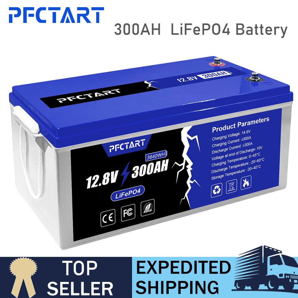 12V/24V/48V 300Ah LiFePO4 Lithium Battery BMS for Solar RV Off-grid
