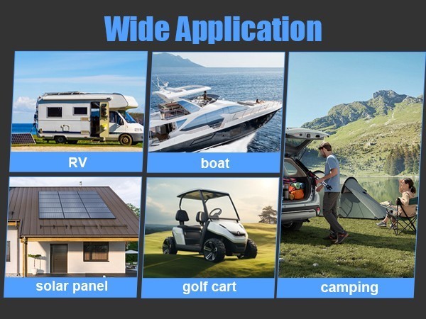 12V 200Ah LiFePO4 Lithium Battery 2560Wh Deep Cycle for RV Solar Marine Off-grid