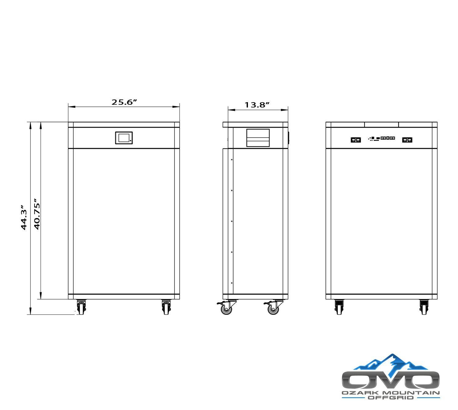 30KW Complete Offgrid Solar Kit + EG4 18kPV + 32KW OMO 48V Freedom Series Lithiu