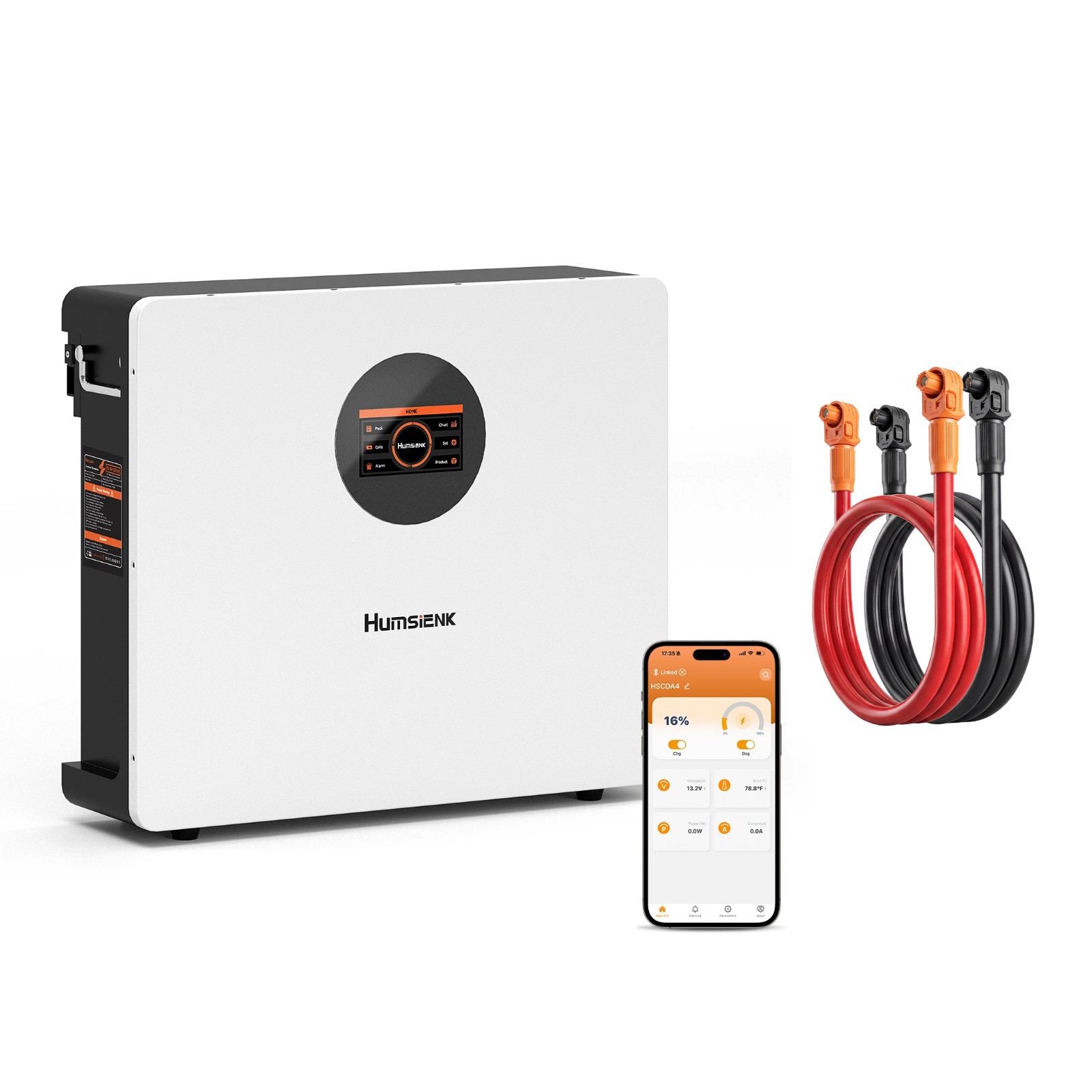 5120Wh 48V 100Ah LiFePO4 Battery +Dedicated Double-ended Quick-Connect Cable