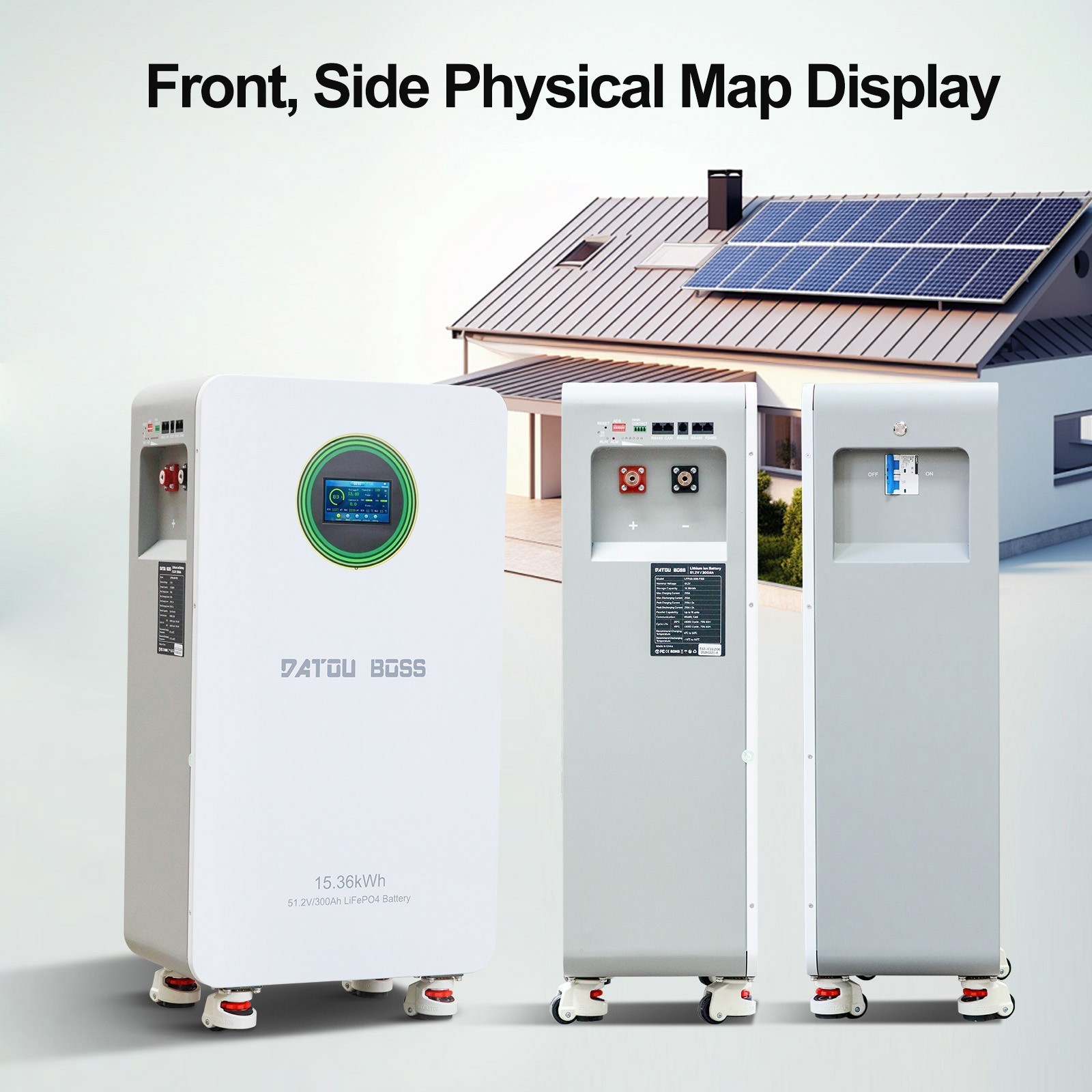 2PCS olar Energy 15kWh Home Storage Battery for Solar Backup 51.2V 314Ah LiFePo4
