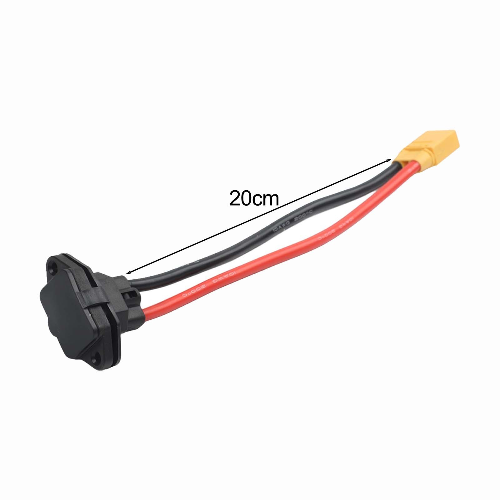 For XT60 For XT90 Battery Connector for Electric Vehicles 20CM Length Black