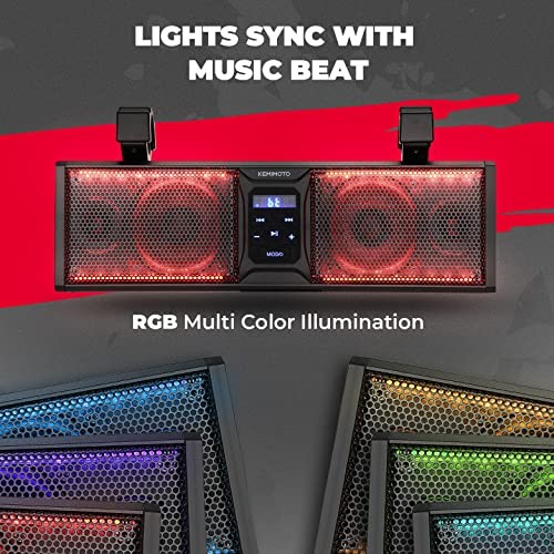 UTV Sound Bar 16 Inch ATV SoundBar Golf Cart Sound Bar SXS Speakers Bluetooth