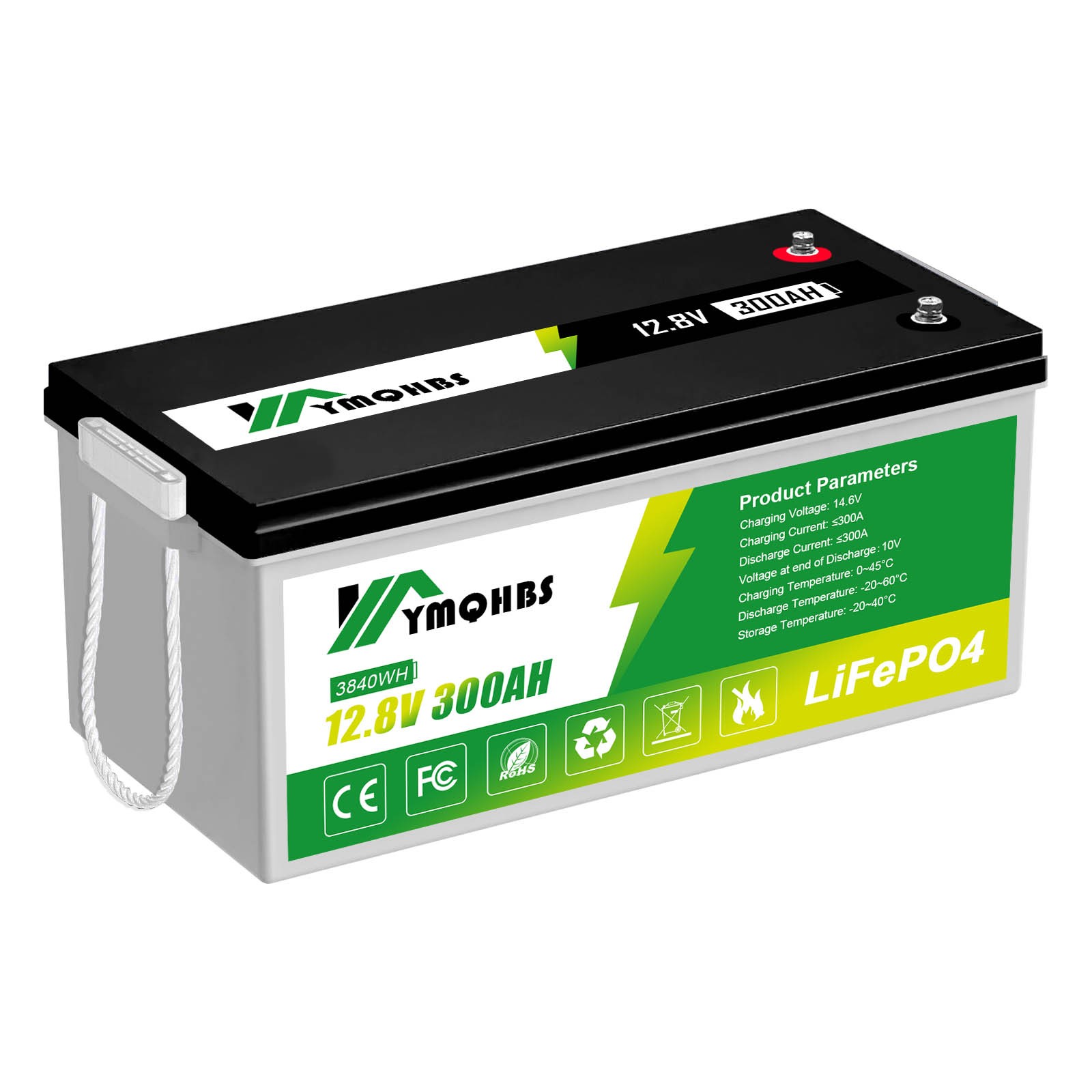 12V 300Ah 100Ah 50Ah LiFePO4 Cell Lithium Battery Perfect for RV Solar Trolling
