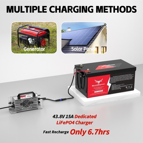 36V 100Ah Lithium Golf Cart Battery with 15A Charger Golf Cart Trolling Motor RV