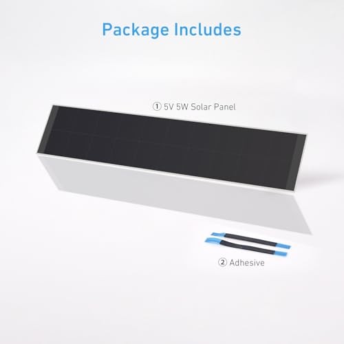Solar Panels 5W 5V Charge for Motorized Blinds with USB-C Connector – Powers