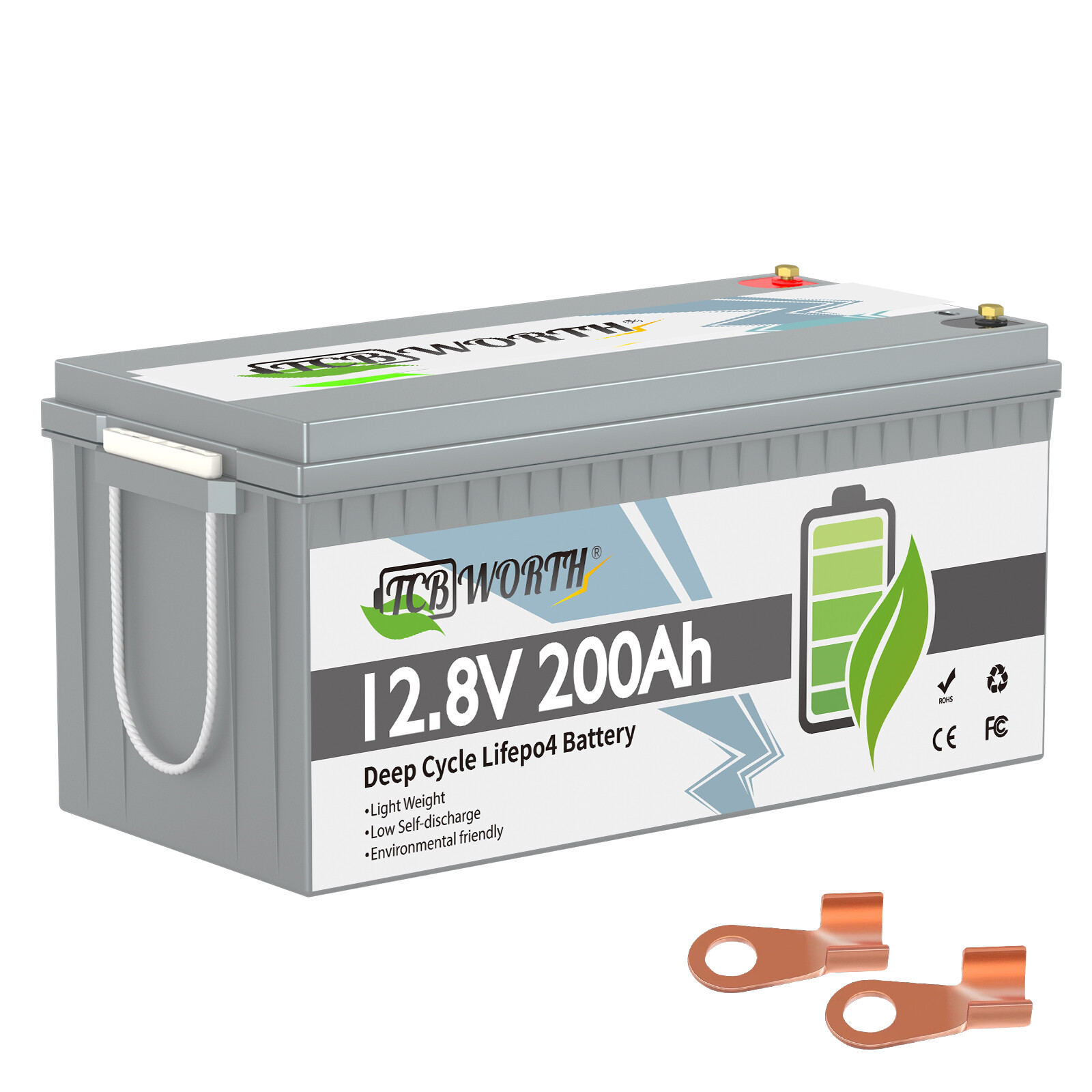 12V 200Ah LiFePO4 Lithium Battery for Trolling Motor RV Off-grid Solar 200A BMS