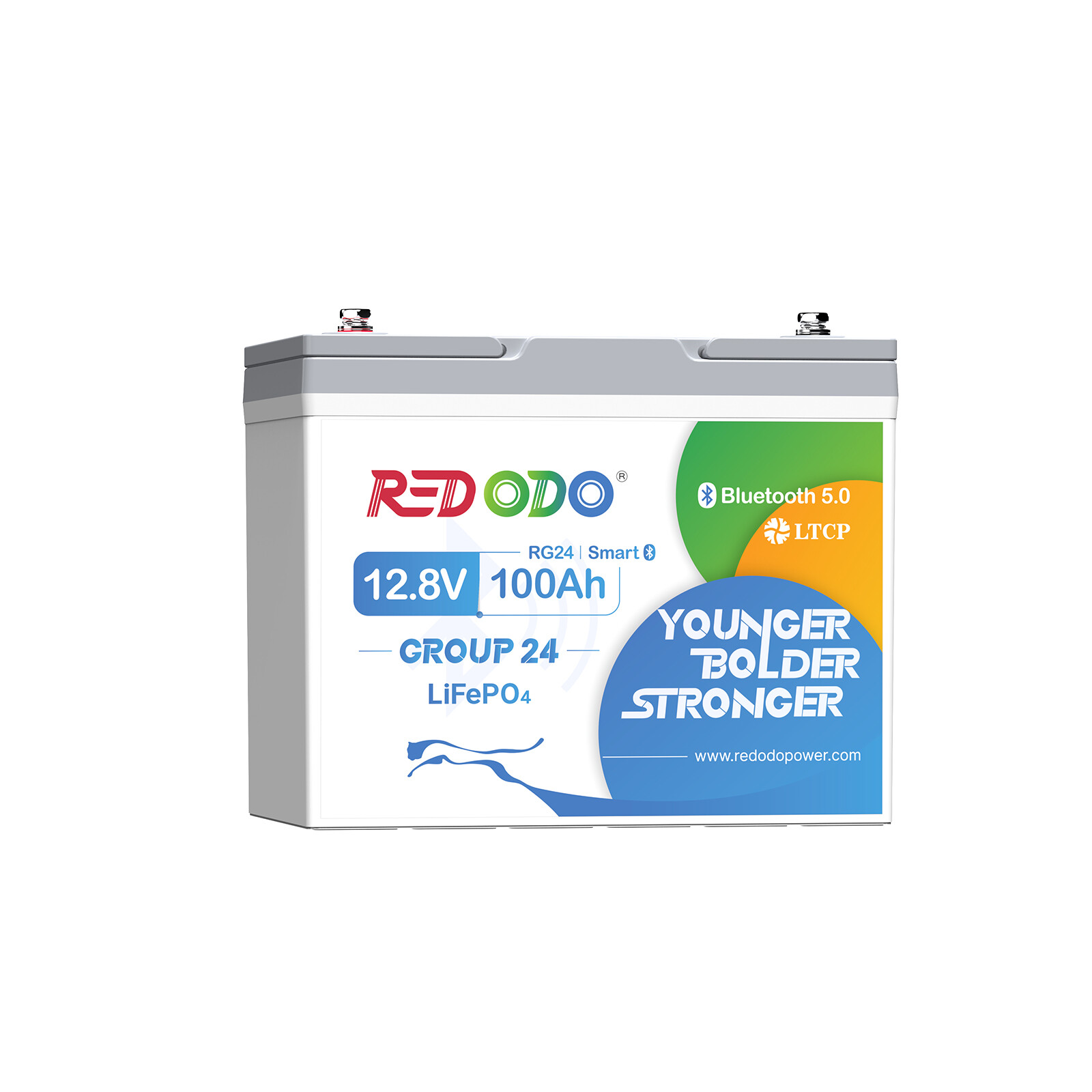 Redodo 12V 100Ah LiFePO4 Lithium Battery with Bluetooth & Low Temp Cut-off
