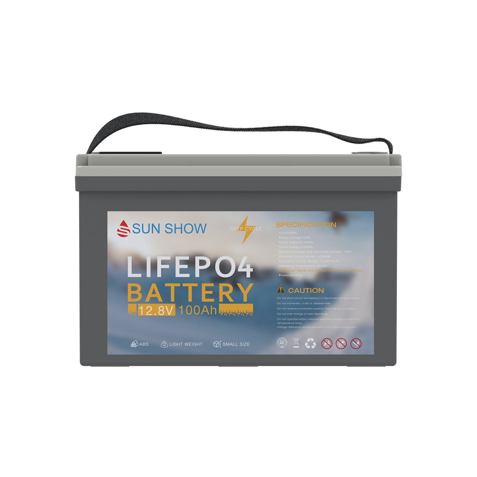 SANDISOLAR 12V 200AH 300AH LiFePO4 Lithium Battery 2560W BMS Solar RV Off-grid