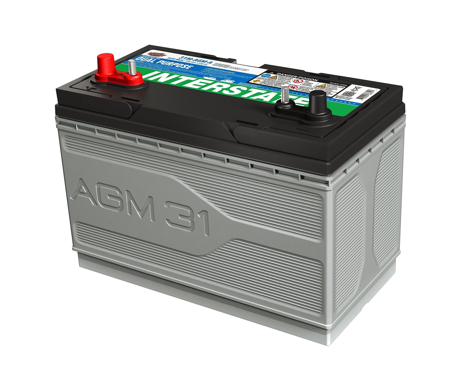 Interstate Batteries Marine/RV Battery 12V 100Ah 825CCA Dual Purpose Power Pu…