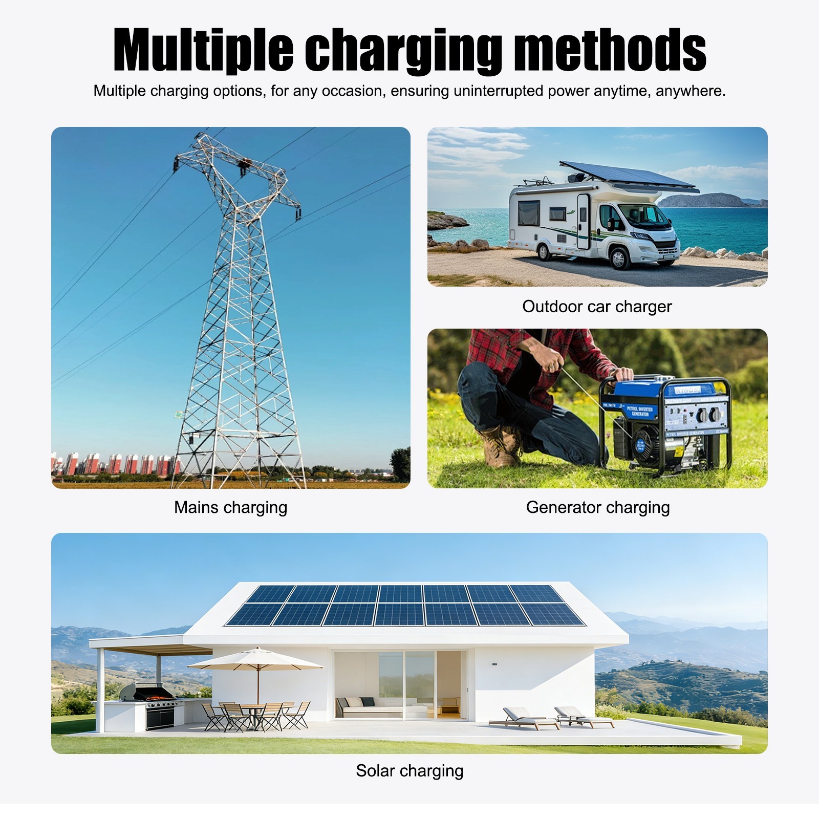 ANINEREL 2Pack 32.15kWh 48V 314AH LiFePO4 Battery Vertical Standing Solar Backup