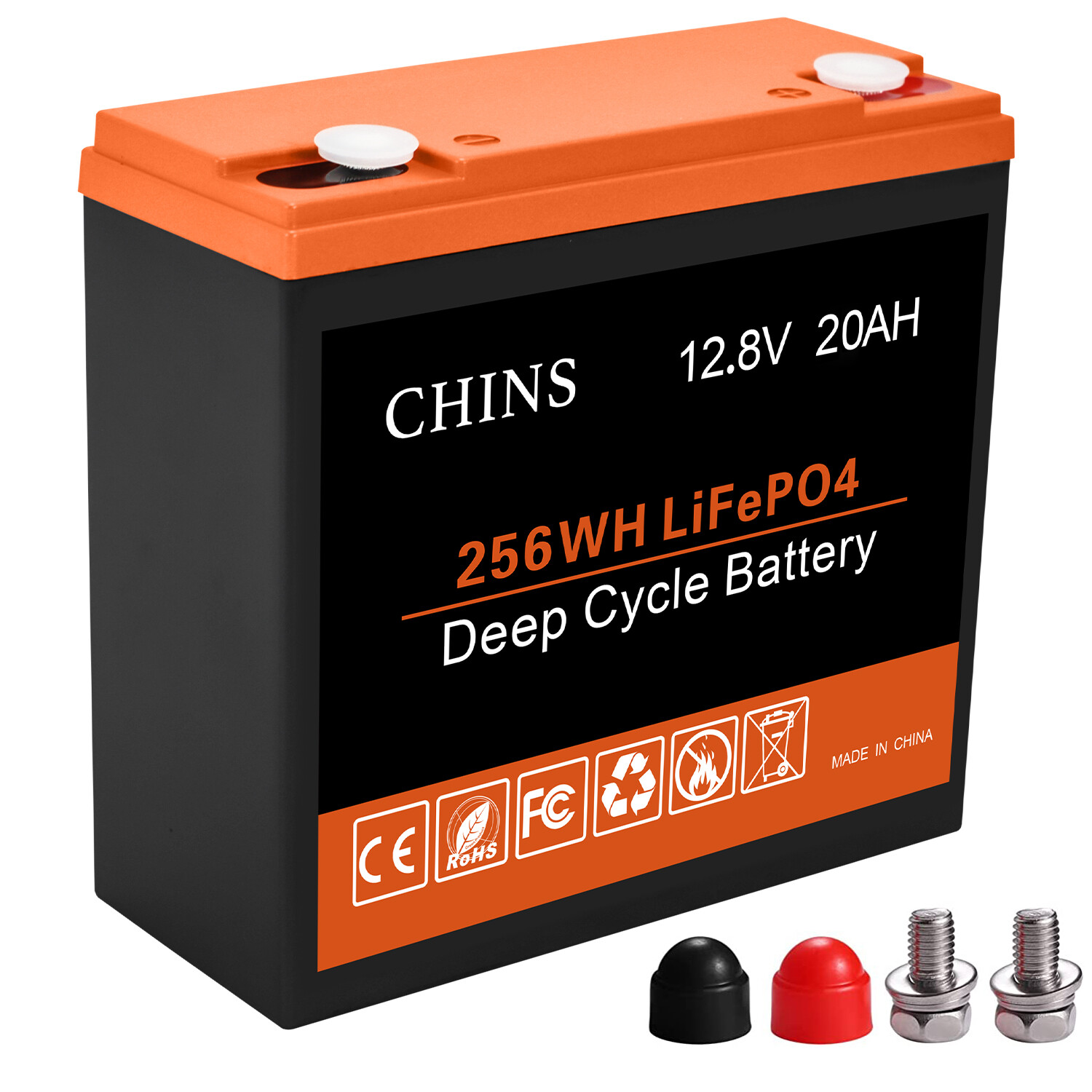 CHINS LiFePO4 Battery 12V 20AH 50AH 100AH Lithium battery for RV Off-Grid