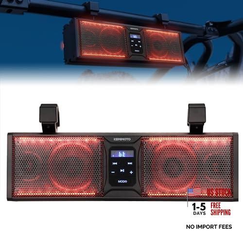 UTV Sound Bar 16 Inch ATV SoundBar Golf Cart Sound Bar SXS Speakers Bluetooth