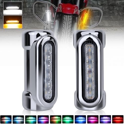 Motorcycle Highway Crash Bar Lights – Multicolor LED Switchback Driving