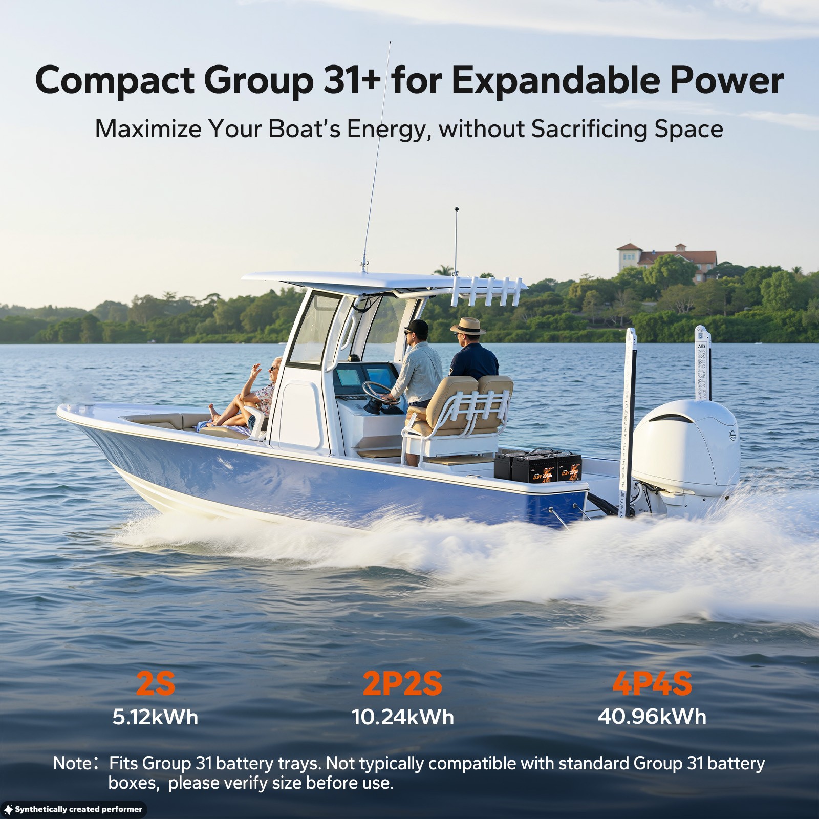 LiTime 12V 200Ah Xtra Mini Bluetooth Trolling Motor LiFePO4 Battery Group31 Size