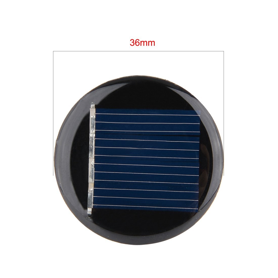 uxcell 5Pcs 2V 40mA Poly Mini Round Solar Cell Panel Module DIY for