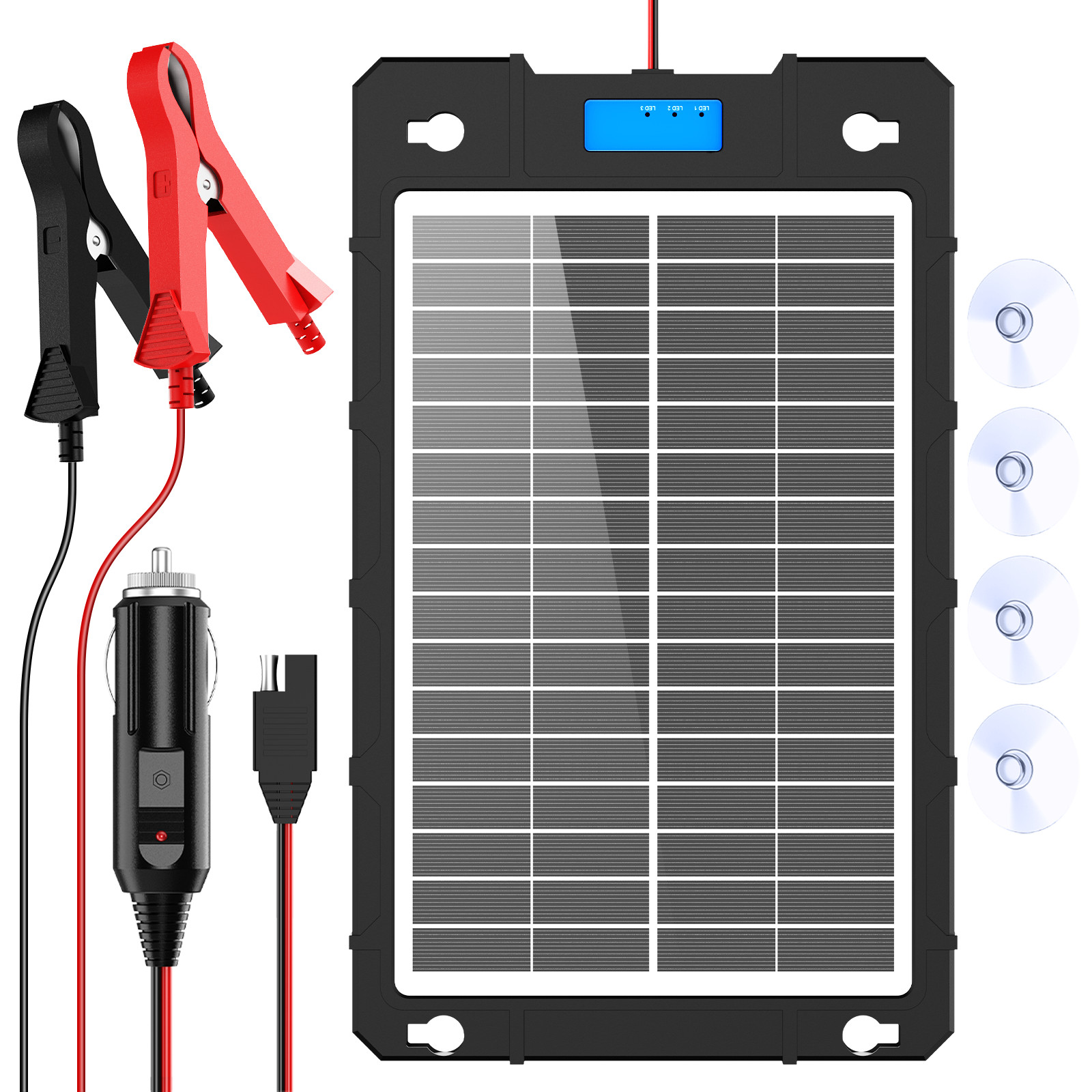 AeternaSol 7.5W*10 12V Solar Panel Car Battery Charger Maintainer RV