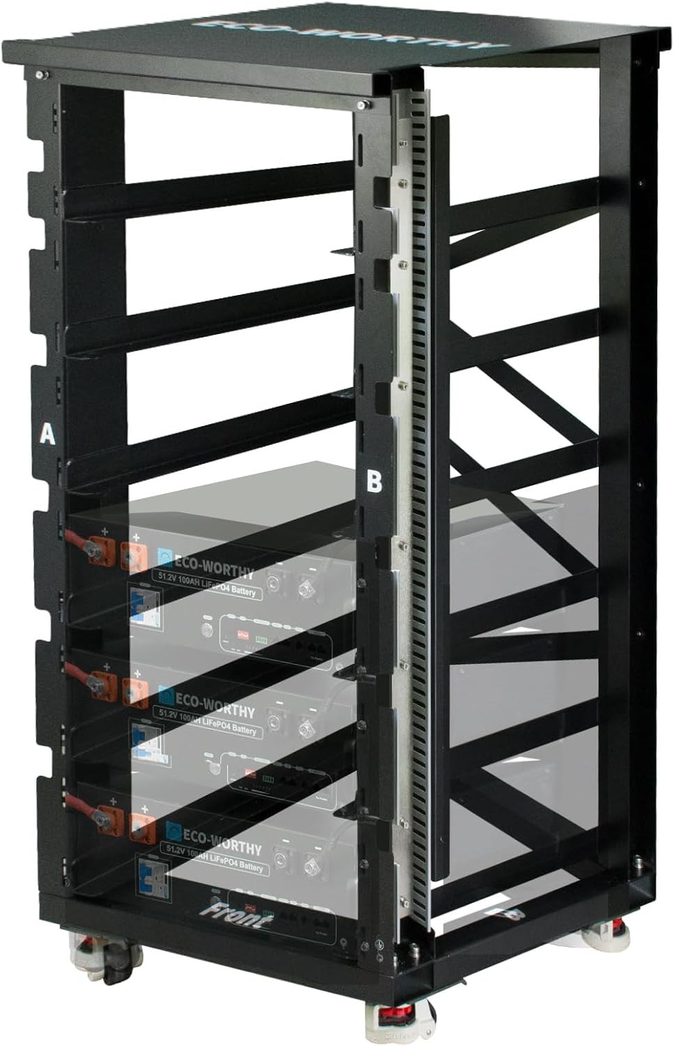 RACK6 V2, 6-Layer Server Rack with 600A Busbar, Compatible with All Rack Batter