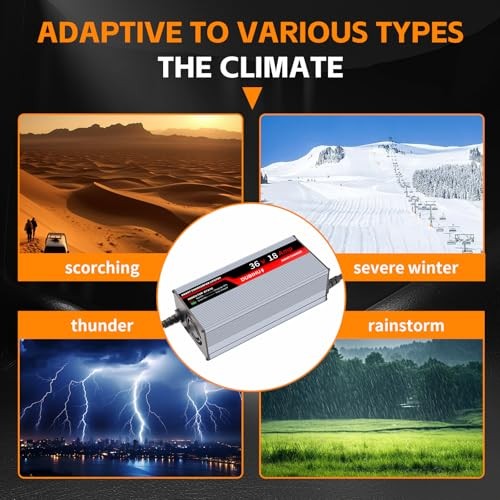 43.8V 18A LifePo4 Lithium Battery Charger Smart Golf Cart, RV & 36V Motor