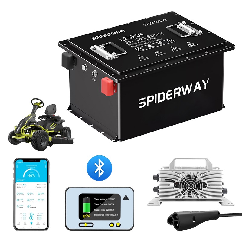 48V 105Ah RYOBI Electric Lawn Mower-Replacement Lithium Battery Kit W/25A Charge