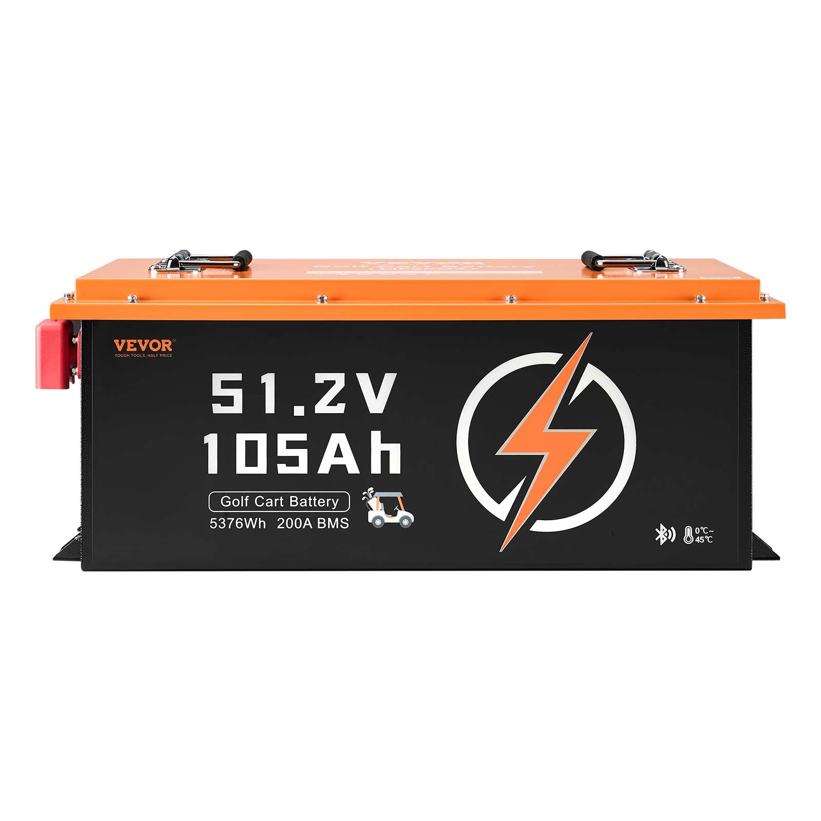 VEVOR 48V 105Ah Golf Cart Lithium Battery with 20A Charger and Touch Monitor