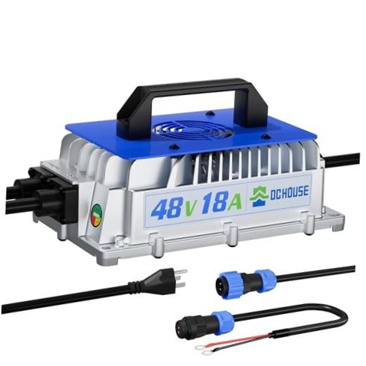 Lithium Battery Charger, 900W Fast Charger, Charging Efficiency ≥ 93%, 48V 18A