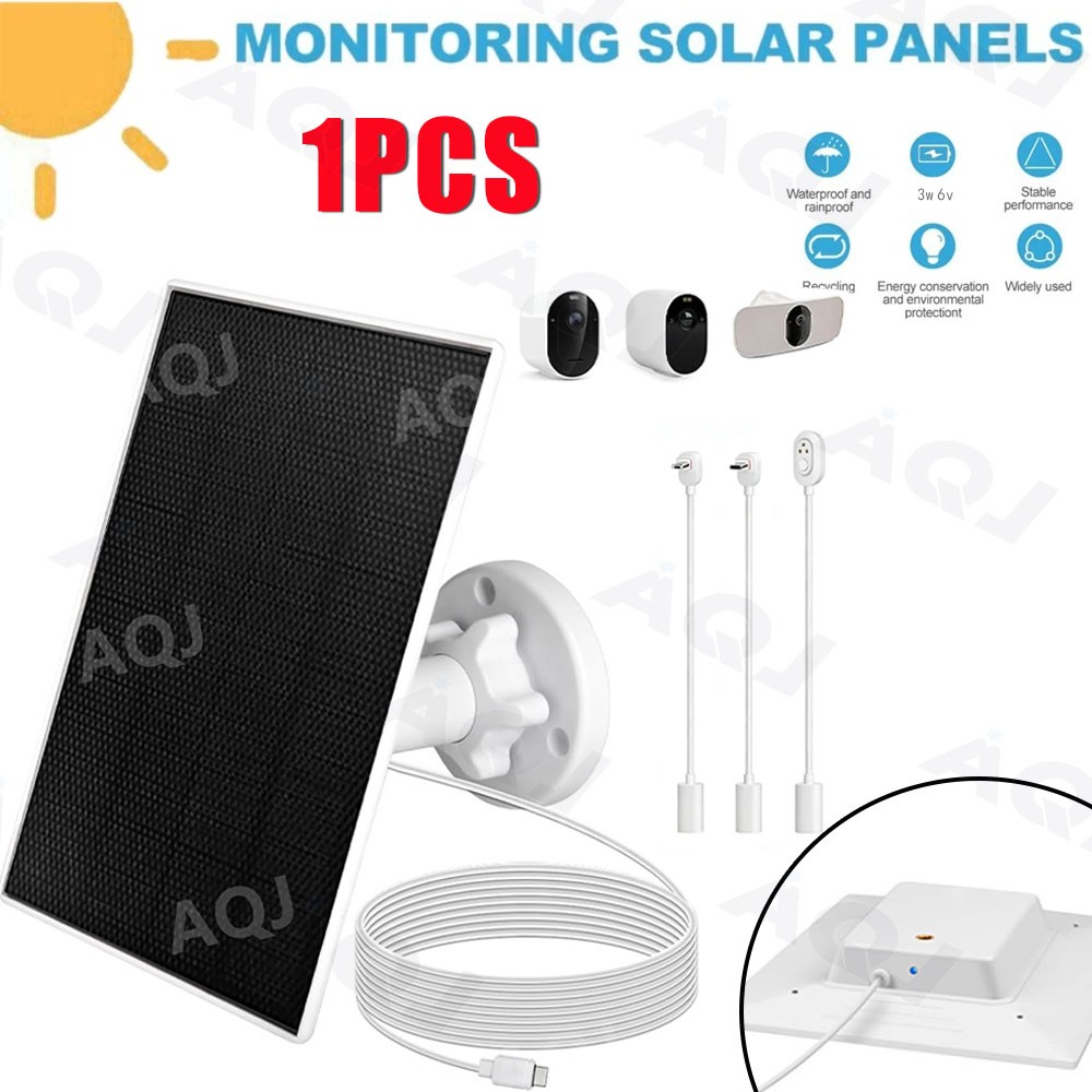 Solar Panel for Arlo Essential Camera Weatherproof Outdoor 1 Pack 3w 6v