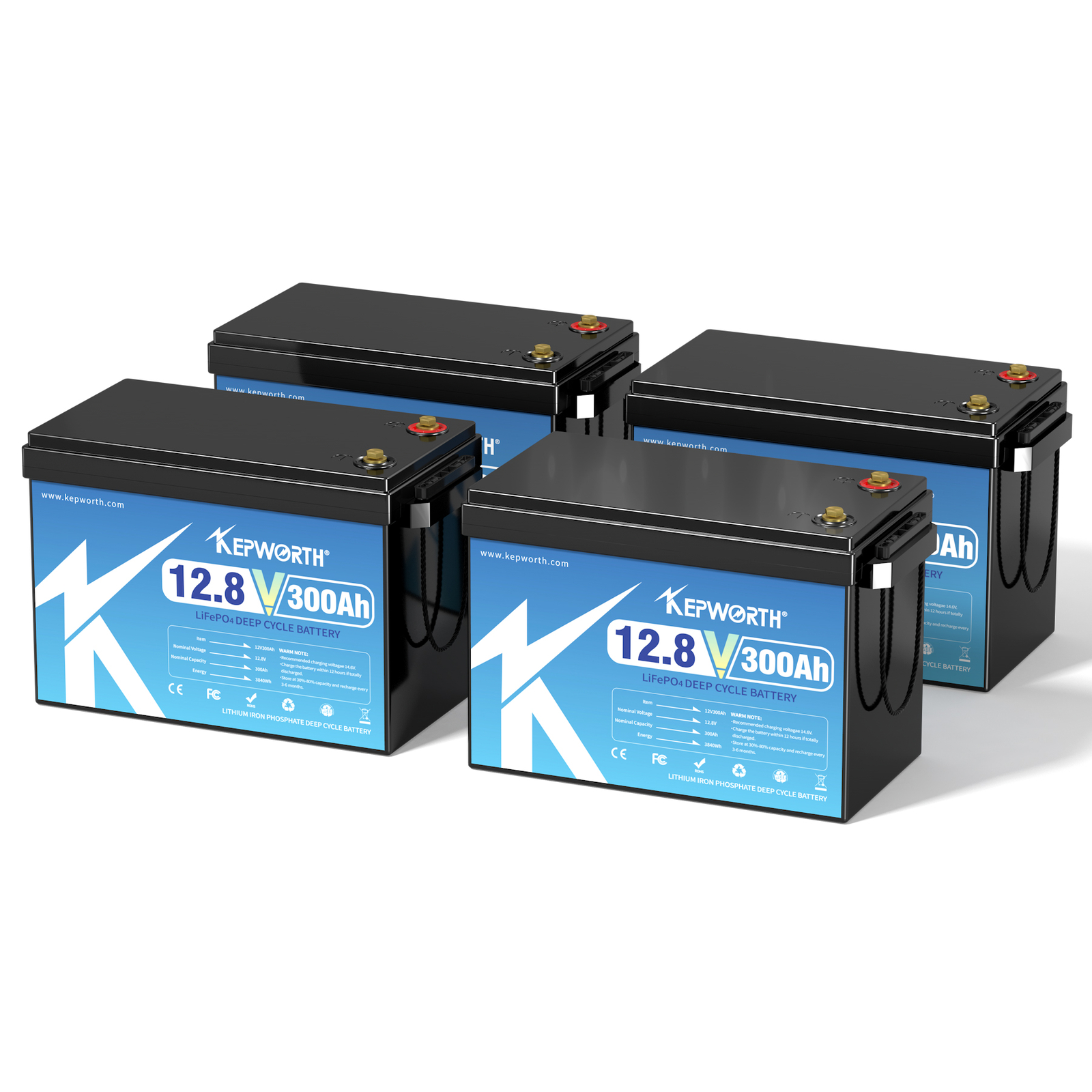 12V 300Ah LiFePO4 Battery BMS Solar 10 years lifespan 20000+Deep Cycle RV Camper