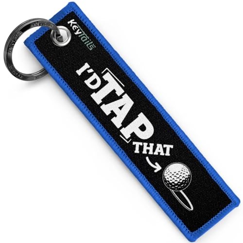 Keychains, Premium Quality Key Tag for Cars, Trucks, Golf Cart, ATV, UTV Blue