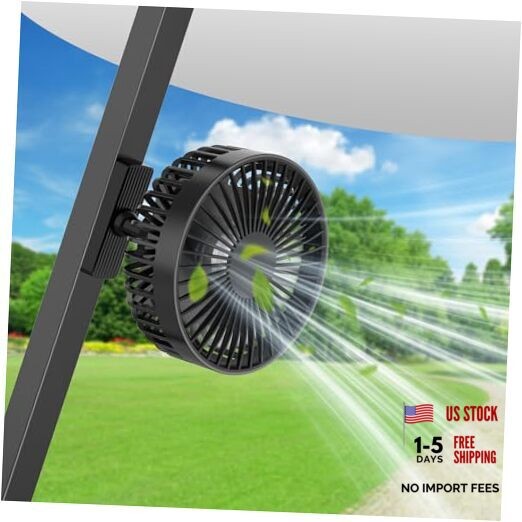 Golf Cart Portable Fan Accessories: Rechargeable Magnetic Base Battery
