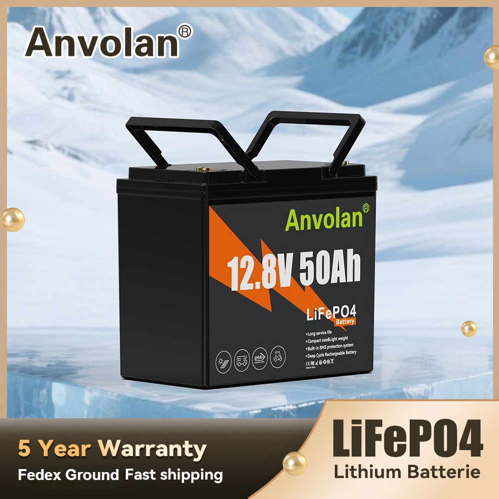 1/2/3X LiFePO4 12V 50Ah DeepCycle 50A BMS Lithium Battery Solar TrollingMotor RV