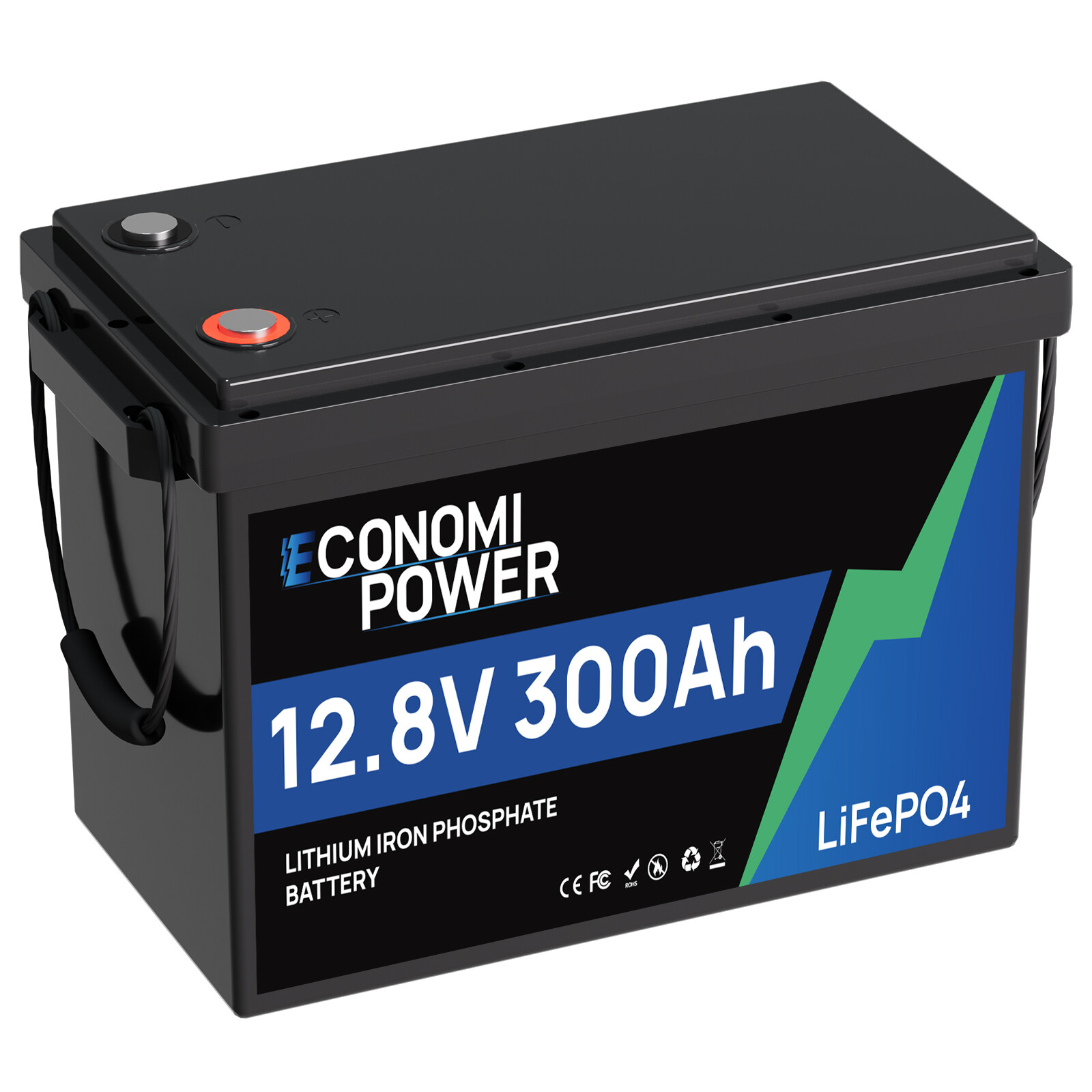 12V 300Ah Mini LiFePO4 Lithium Battery 200A BMS Deep Cycle for Solar Off Grid RV