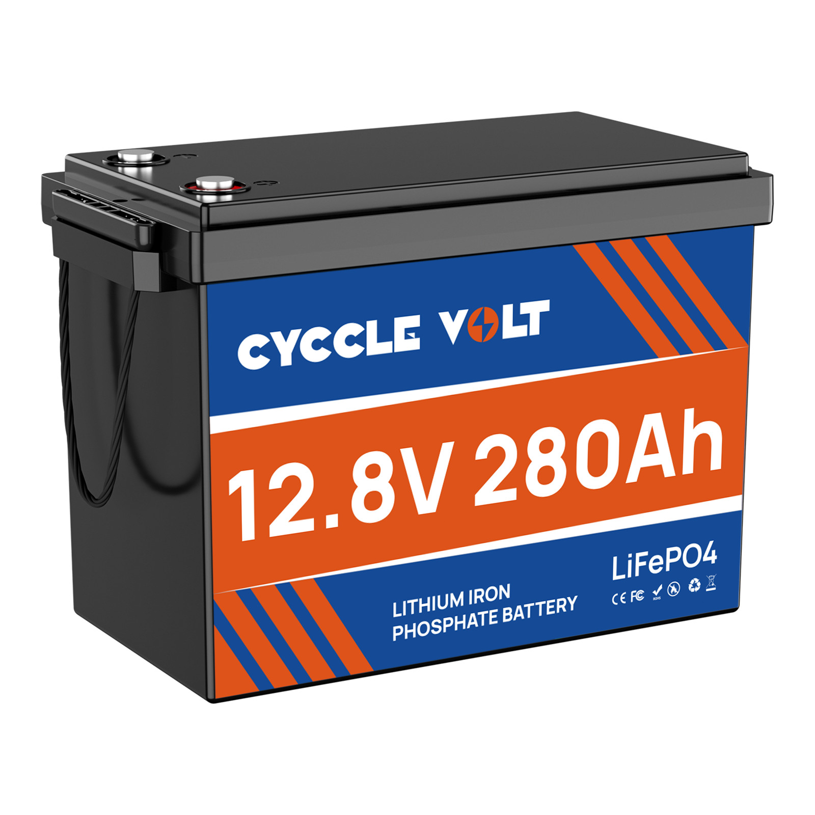 12V 280Ah Lithium Battery LiFePO4 15000+ With BMS For RV Backup Power