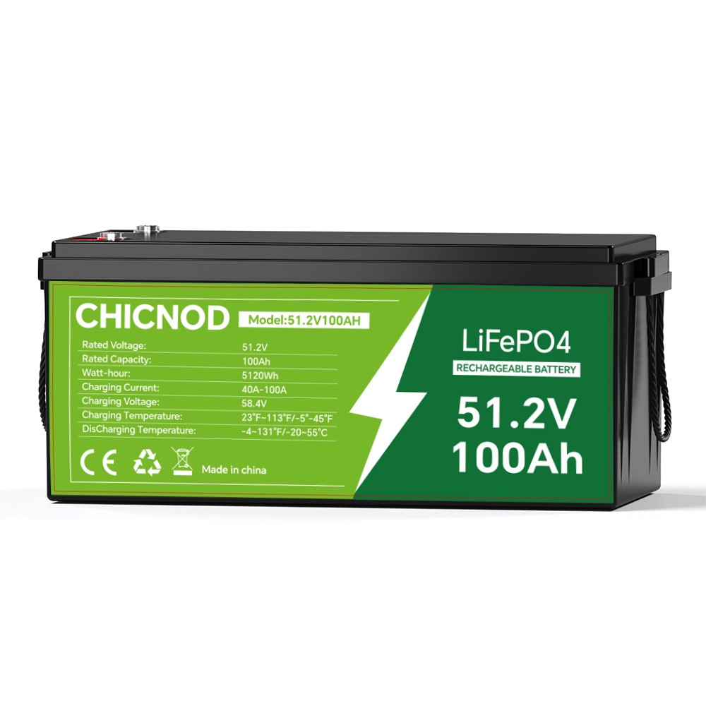 50Ah/100Ah 48V LiFePO4 Lithium Battery Built-in BMS Deep Cycle For RV Golf Cart