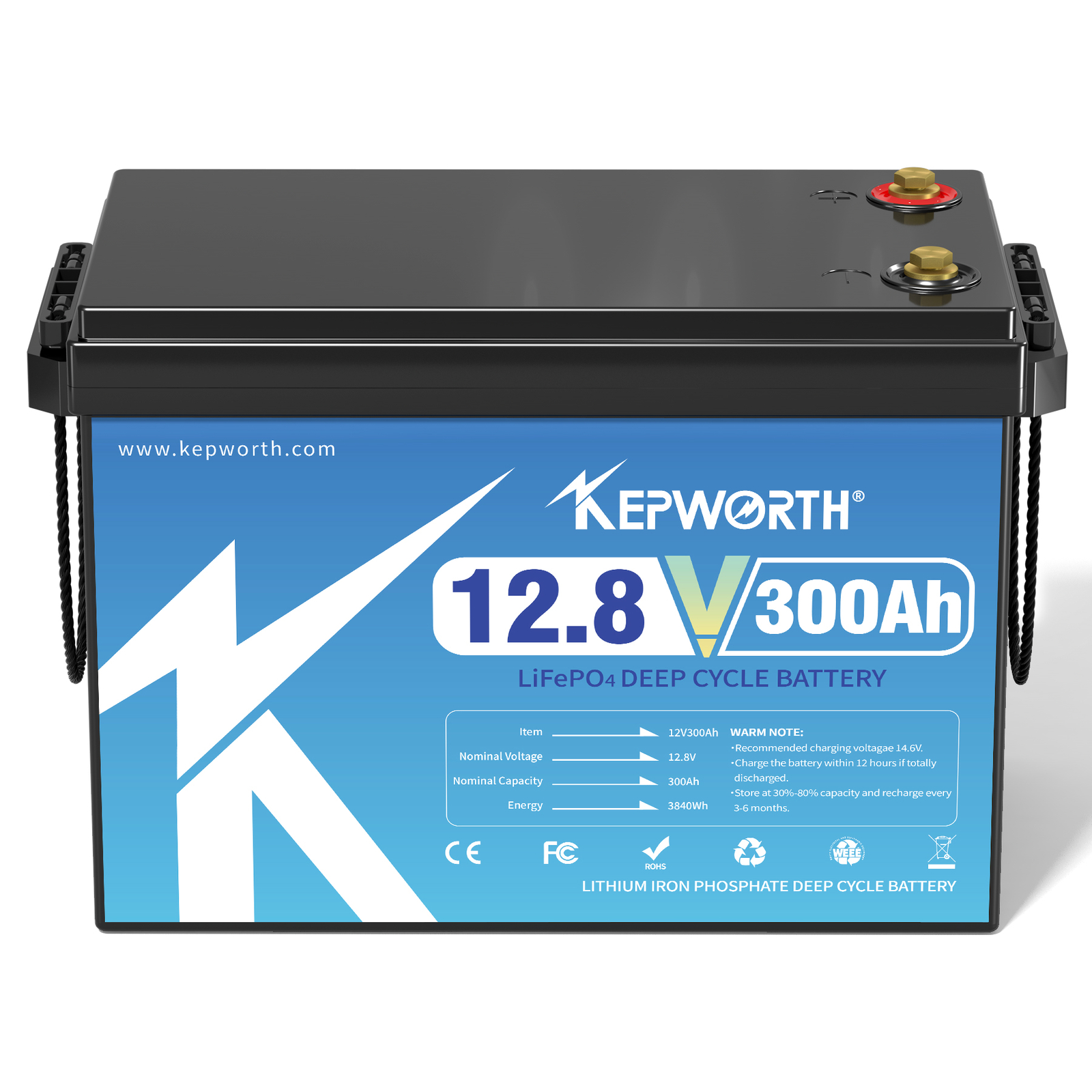 12V 300Ah LiFePO4 Battery BMS Solar 10 years lifespan 20000+Deep Cycle RV Camper