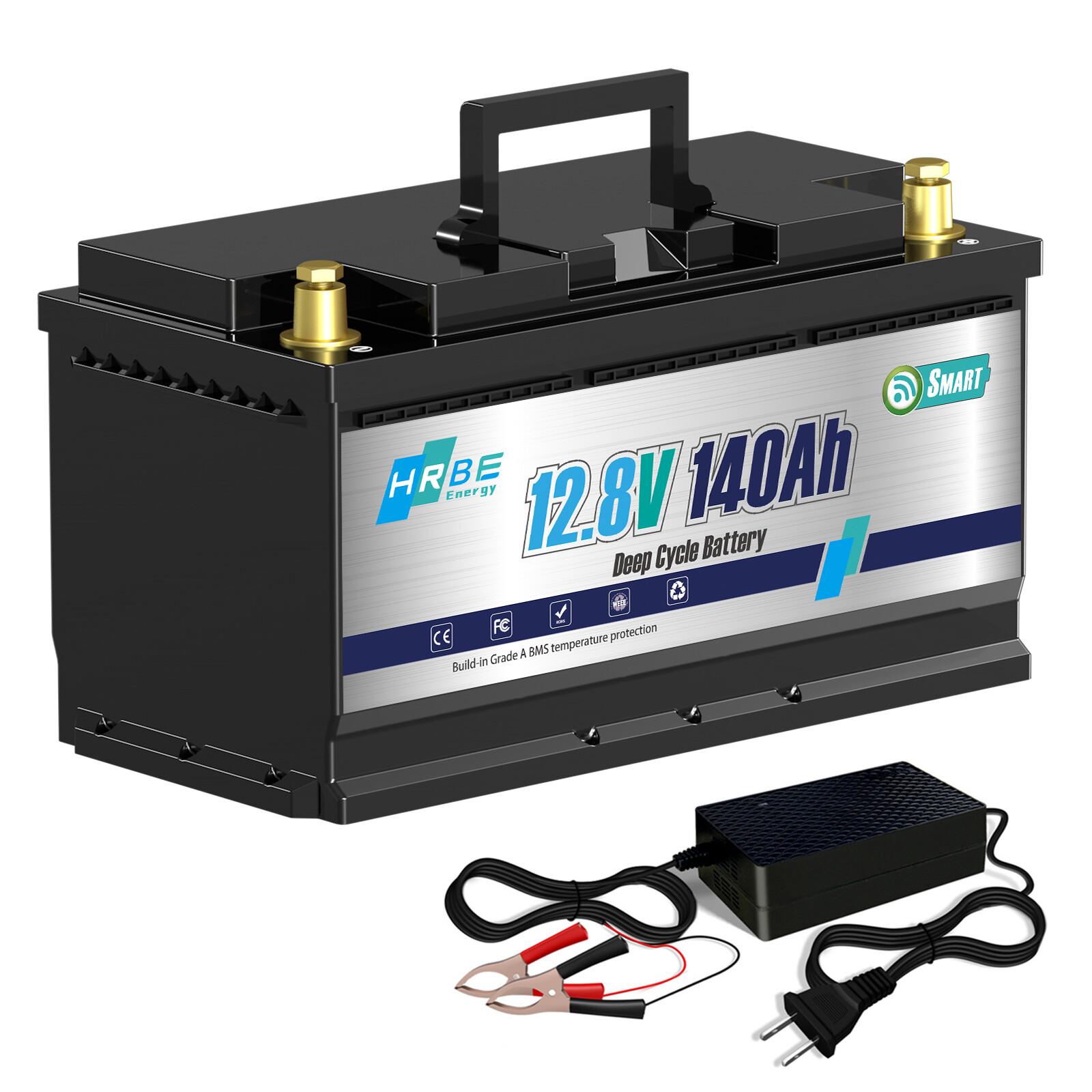 2/3/4Pack 12V 140Ah Bluetooth Lithium Battery Group31 Deep Cycle LiFePO4 Battery