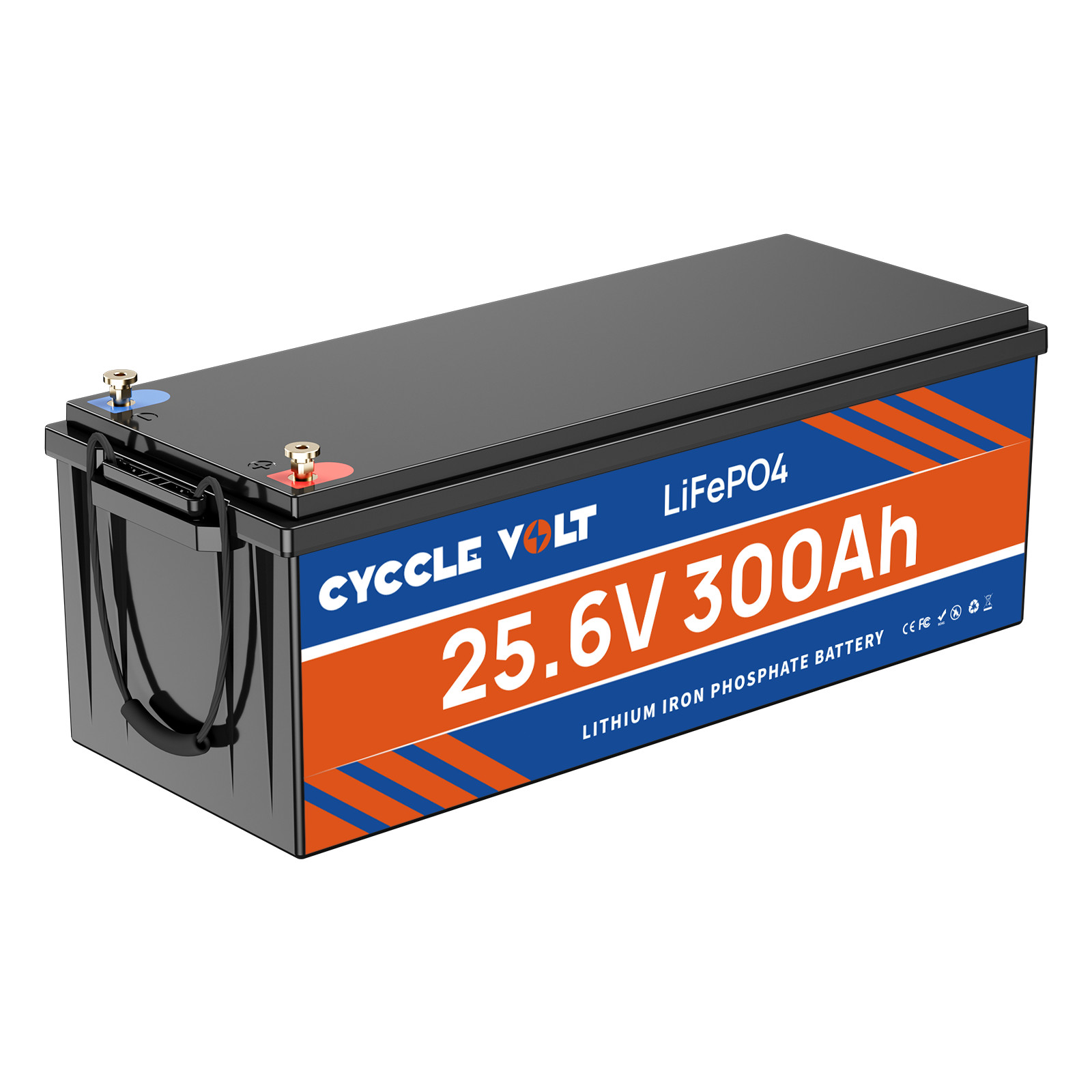 LiFePO4 24V 300Ah Lithium Battery 7680Wh Deep Cycle 200A BMS RV Solar Boat
