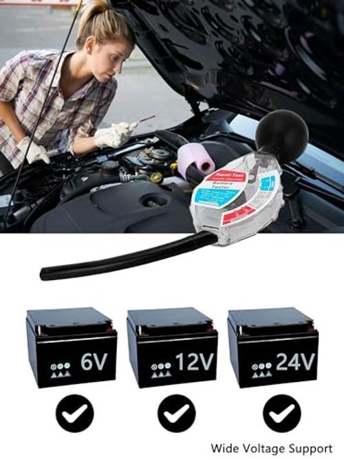 Rapid Battery Hydrometer Tester, Deep Cycle Tool for 6V 12V 24V Golf Cart
