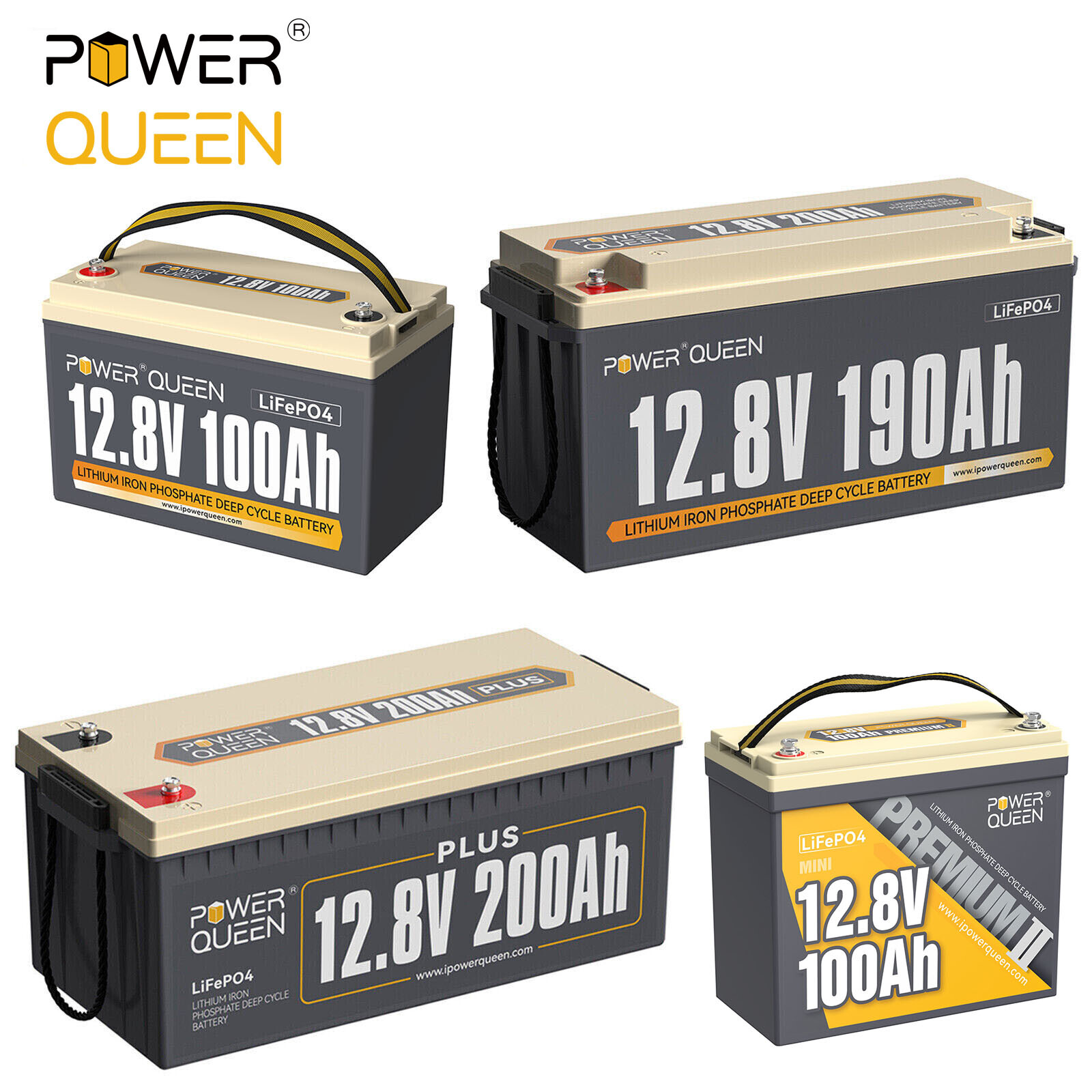 LiFePO4 Lithium Battery 12V 100Ah 200Ah 300Ah Deep Cycle for Solar Off-grid lot