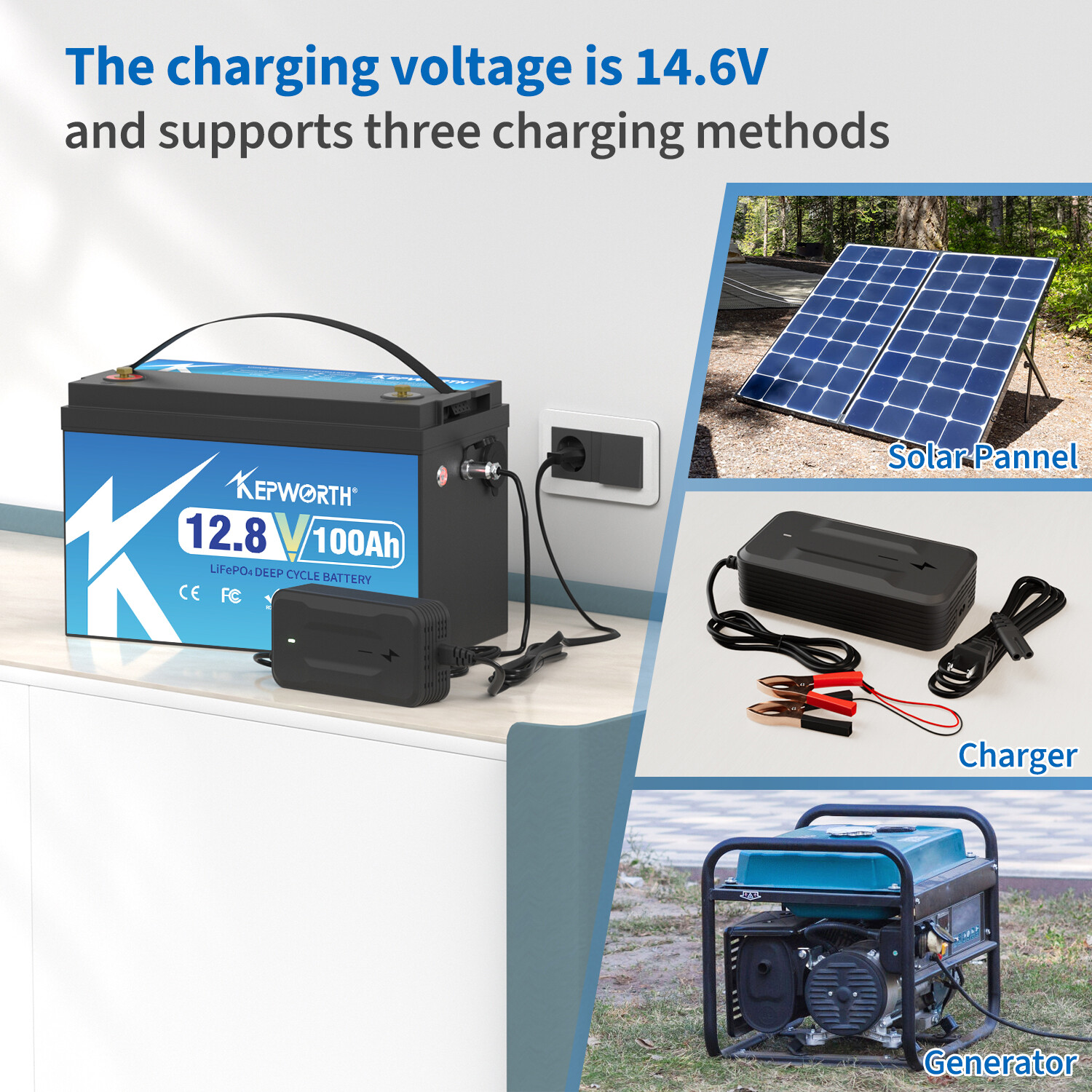 12V 100Ah LiFePO4 Battery BMS Solar 20000+Deep Cycle RV Camper Trolling motor