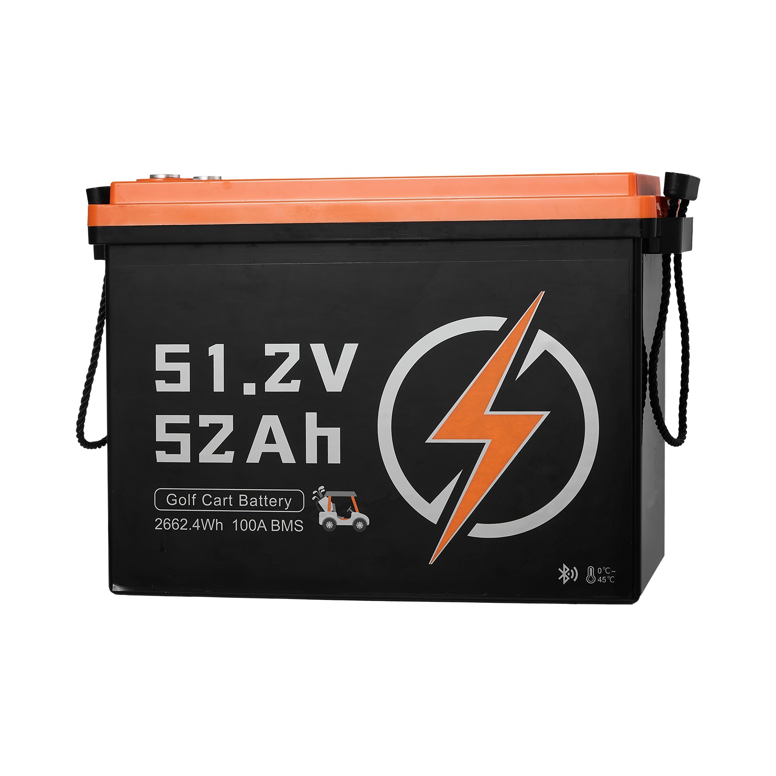 Uimoso 48V 52Ah Lithium Golf Cart Battery with 15A Charger and Bluetooth App