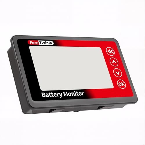 500A Battery Monitor with Shunt, 8–120V Coulomb Meter, DC Power & Capacity