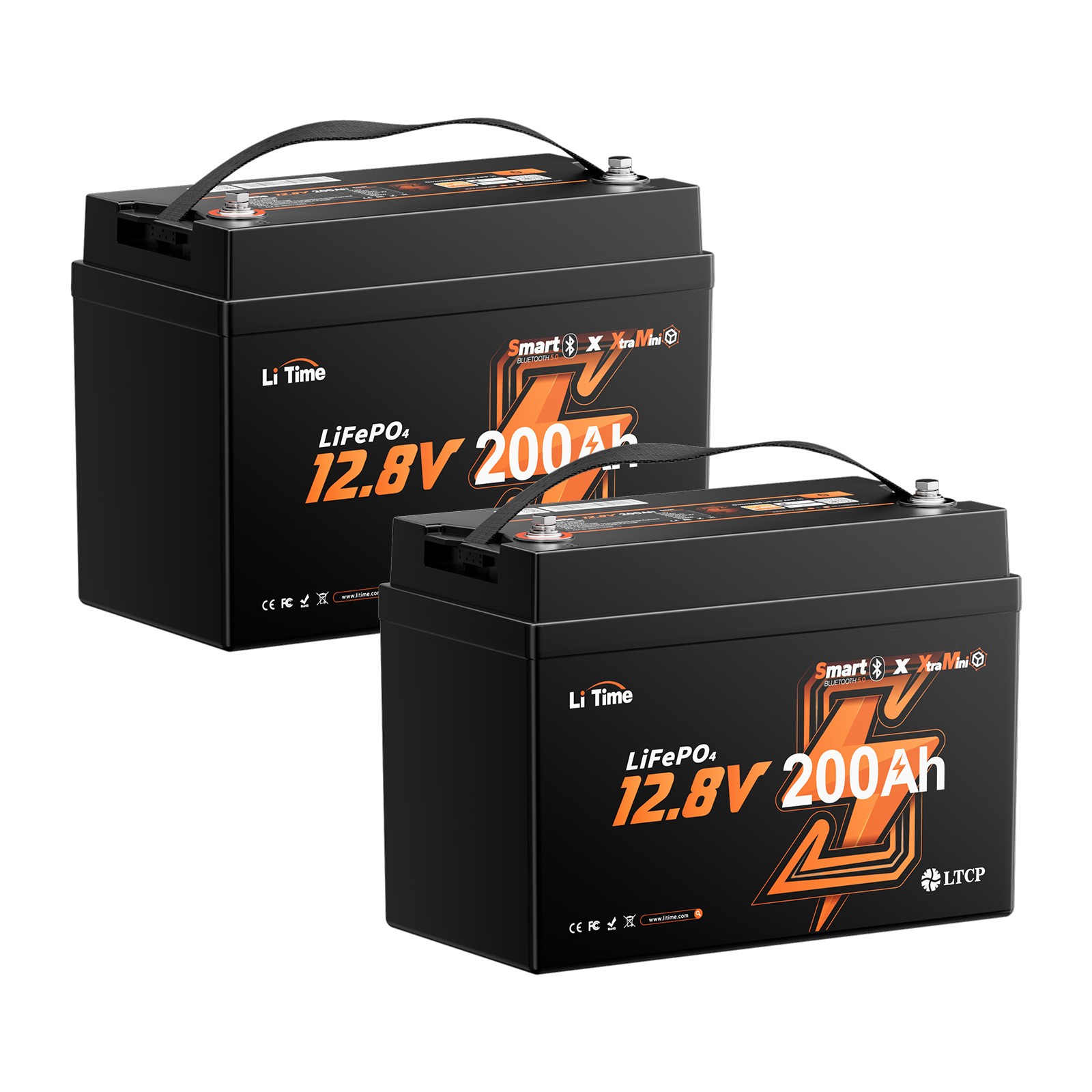 LiTime 12V 200Ah Group31 Bluetooth LiFePO4 Lithium Battery 200A BMS for Marine